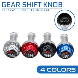 5&6 Speed Black Silver Blue Red with 8/10/12mm Aluminium Adapters Universal Gear Shift Knob For VW Scirocco for Jetta Golf Ball