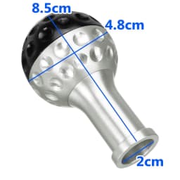 5&6 Speed Black Silver Blue Red with 8/10/12mm Aluminium Adapters Universal Gear Shift Knob For VW Scirocco for Jetta Golf Ball