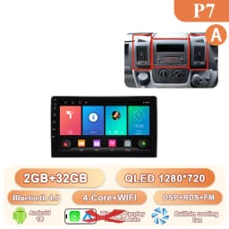 Car Radio For Peugeot Boxer/Fiat Ducato/Citroen Jumper 2006-2023 Stereo Android Auto Multimedia Player GPS Carplay 4G Wifi Video