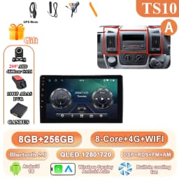 Car Radio For Peugeot Boxer/Fiat Ducato/Citroen Jumper 2006-2023 Stereo Android Auto Multimedia Player GPS Carplay 4G Wifi Video