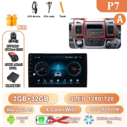 Car Radio For Peugeot Boxer/Fiat Ducato/Citroen Jumper 2006-2023 Stereo Android Auto Multimedia Player GPS Carplay 4G Wifi Video