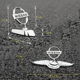 Metal Car Bonnet Sticker for Nissan Logo Altima Almera Titan Teana Leaf Qashqai Juke Note Narava Frontier Auto Hood Cover Emblem