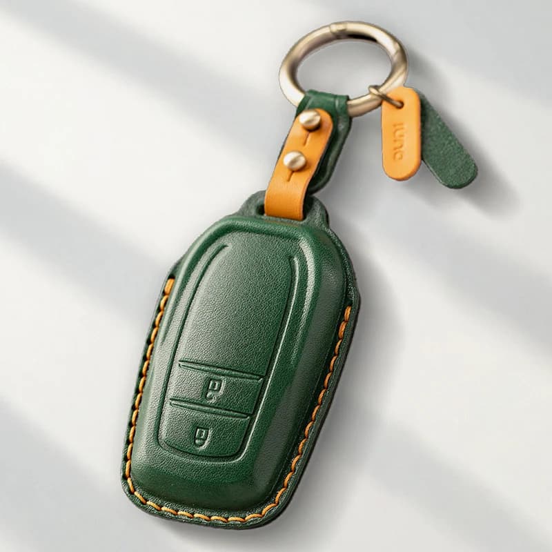 Genuine leather Protector For Toyota Key Cover Camry CHR Corolla RAV4 Avalon Land Cruiser Prado Prius Key Case Cover Fob