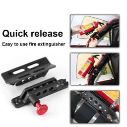 Extinguisher Mount Bracket Adjustable Fit for Sport/ JK/ Sahara Bottle Holder
