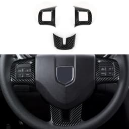 Car Steering Wheel Panel ABS Trim For Dodge Charger Challenger Avenger Dart Durango Journey For Fiat Freemont For Grand Caravan