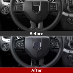 Car Steering Wheel Panel ABS Trim For Dodge Charger Challenger Avenger Dart Durango Journey For Fiat Freemont For Grand Caravan