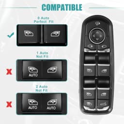 Front Left Electric Power Window Switch Button Master For Porsche Cayenne Macan Panamera 2011-2017 7PP959858MDML 7PP959858RDML