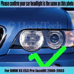 For BMW X5 E53 Pre Facelift 2000 2001 2002 2003 LED SMD Cotton Light Switchback Angel Eye Ring DRL Kit