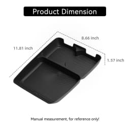 LUCKEASY for Leapmotor B10 2025-2026 Center Console Lower Layer Storage Box Interior Accessories Organizer Tidying Storage Case