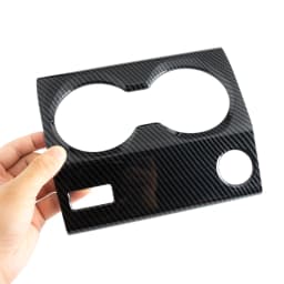 For 2023-2026 BMW X1 iX1 U11 X2 iX2 U10 Carbon Fiber Center Console Cup Holder Cover Trims Stylish