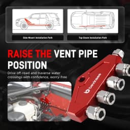 BEVINSEE Universal Differential Breather Kit for Toyota Tacoma/4Runner/Tundra/FJ Cruiser Off-road, Universal Car Accessories