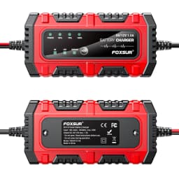 12V Motorcycle Battery Charger and Maintainer Digital Display Car Battery Charging 1.5A Fully Automatic Trickle Battery Charger