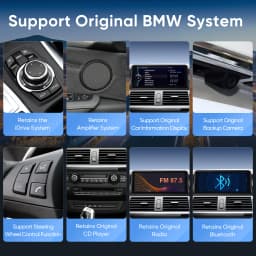 AINAVI IPS Touch Screen For BMW 3 Series Carplay F20 F21 F22 F30 Android Auto F31 F33 F34 F36 Car Multimedia Player HD 1920*720 Car Stereo AHD 1080P Rear CAM Rear-view Camera 1920*1080 F30 Carplay