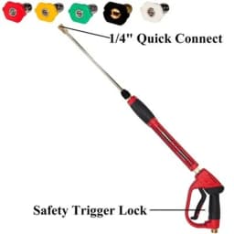High-Pressure Water Gun Pure Copper, Movable Quick Insertion Cleaning Gun for Car Wash & Cleaning Machine