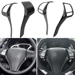 For Nissan Navara NP300 2015-2025 Qashqai J11 X-Trail T32 Teana Altima 2013-2018 Steering Wheel Panel Cover Trim Sticker