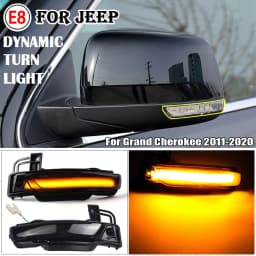 2pcs Dynamic Turn Signal LED Light Side Mirror Indicator For Jeep Grand Cherokee WK2 2011 2012 2013 2014 2015 2016 2017-2020