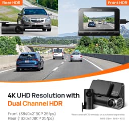 70mai 4K Dash Cam A810 Ultra HD Wide Angle View Built-in GPS ADAS 24h Parking Surveillance Support 4G LTE Remote Control