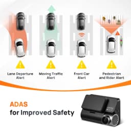 70mai 4K Dash Cam A810 Ultra HD Wide Angle View Built-in GPS ADAS 24h Parking Surveillance Support 4G LTE Remote Control