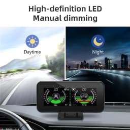 M50 HUD Auto Intelligent Slope Meter Off Road GPS Smart Inclinometer Car Digital Display Tilt Roll Pitch Angle Inclinometro Volt