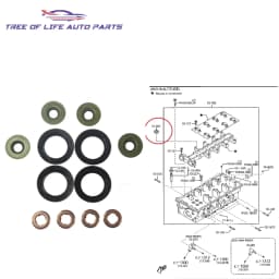 1/2/5/10 Fuel Injector Nozzle Seal Repair Kit For Mazda UN BT-50 Ford Ranger PJ PK 2.5L 3.0L WE0110508B WE01-13-R79B WE01-13-H51