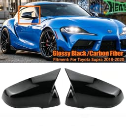 For Toyota GR Supra 2019-2022 A90 A91 MK5 All Pair Car Side Mirror Cover Cap Car Mirror Cap Cover Replacement