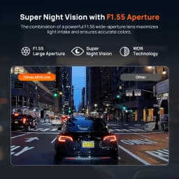 70mai Dash Cam A810 Lite 4K HDR + 1080P, Supercapacitor 4G LTE Remote Control Wi-Fi 6 GPS Voice Control Car DVR 70mai A810 Lite