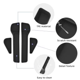 Smabee for Toyota RAV4 2026 Door Side Storage Box TPE Front Rear Door Handle Organizer Tidying Car Interior Accessories 4PCS