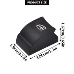 For MEGANE 3 SCENIC 3 CLIO 3 LAGUNA 3 2009-2016 2PCS Window Lever Switch Buttons Black 241254132R Auto Replacement Parts