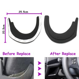 E81 E82 E87 E88 2004-2013 Car Interior Front Dashboard Steering Wheel Lower Cover Sponge Backplate Replacement For BMW 1 Series