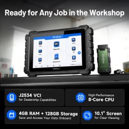 TOPDON ONE LITE 10' inch Car Diagnostic Tools Auto OBD OBD2 Scanner CAN FD/DOIP ECU Coding Bi-Directional 50+ Hot Functions