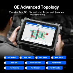 TOPDON ONE LITE 10' inch Car Diagnostic Tools Auto OBD OBD2 Scanner CAN FD/DOIP ECU Coding Bi-Directional 50+ Hot Functions