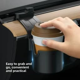 Dashboard Water Cup Holder for Tesla Model Y YL Juniper 2025+ Model 3 Highland 19-26, Car Instrument Panel Tidying Phone Holder