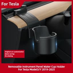 Dashboard Water Cup Holder for Tesla Model Y YL Juniper 2025+ Model 3 Highland 19-26, Car Instrument Panel Tidying Phone Holder