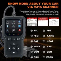 V529 OBD2 Diagnostic Scanner Auto Car Code Reader And Scanner Vehicles' Health Inspection Tool