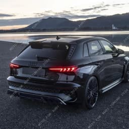 RS3 Style Rear Side Spoiler Wings For Audi A3 8Y S3 RS3 Sportback TFSI TDI S-line 2020-2026 Rear Window Canard Splitter Bodykits