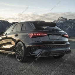 RS3 Style Rear Side Spoiler Wings For Audi A3 8Y S3 RS3 Sportback TFSI TDI S-line 2020-2026 Rear Window Canard Splitter Bodykits