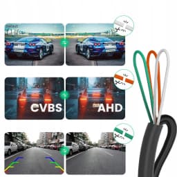 Car Rear View Camera CVBS AHD 1080P Full HD Reversing Rear Camera 170° Wide Angle Night Vision Fisheye Len Car Reversing Camera