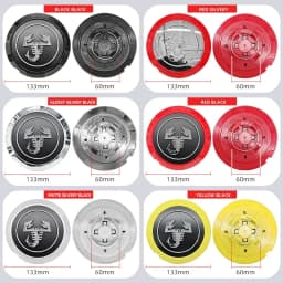 4pcs Scorpion Logo Emblem Car Wheel Center Caps 133mm Wheels Hub Cap Rim Hubcaps Cover Badge For Fiat Abarth 500 500C 500L 500X