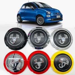 4pcs Scorpion Logo Emblem Car Wheel Center Caps 133mm Wheels Hub Cap Rim Hubcaps Cover Badge For Fiat Abarth 500 500C 500L 500X