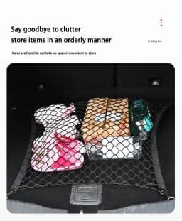 Car Rear Trunk Net For Toyota RAV4 Wildlander XA60 2025-2026 Storage Bag Interior Luggage Elasticity Organiser Auto Accessorie