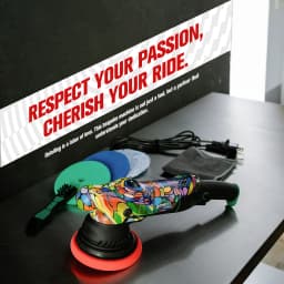 BATOCA P1 Professional DA Car Polisher 1000W 15mm Orbit 100% Unique Hand-Painted Graffiti Buffer Detachable 5M Cable Detailer