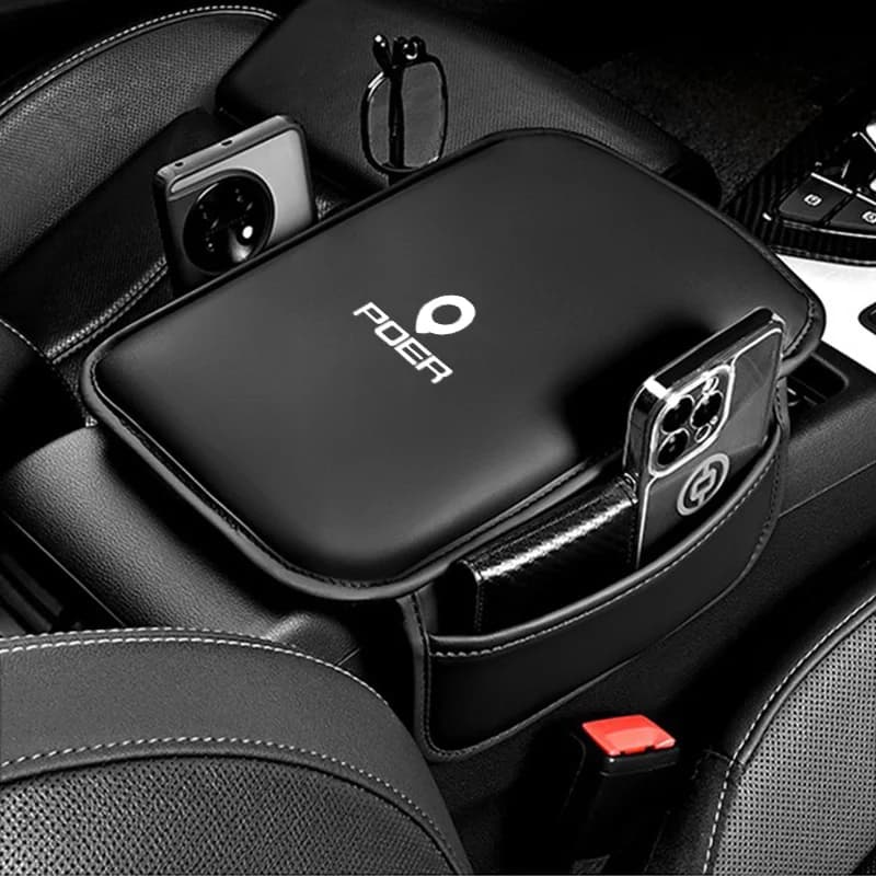 Center Console Arm Rest Protector Leather Car Armrest Box Pad Storage Pocket for Great Wall GWM Poer P11 P12 Cannon Ruman Sucan
