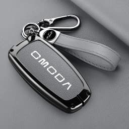 For Chery Omoda C5 E5 C9 Omoda 5 9 EV PHEV 2024 2025 Leather Car Key Case Cover Protector Key Cover Keychain Car Accessories