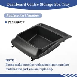 Dashboard Centre Storage Box Tray for Fiat Ducato Boxer Citroen Relay 2014-On Replace 735699812 ABS