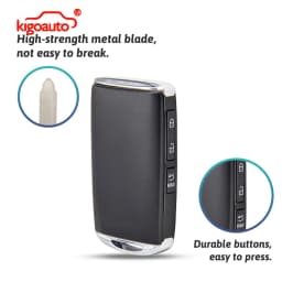 Kigoauto Smart Key Shell 3/4 Button for Mazda 3 6 MX-5 CX-3 CX-5 CX-9 CX-30 2019-2022 FCC WAZSKE11D01 WAZSKE13D03