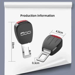 Car Seat Belt Buckle Plug Auto Safety Strap Extension Accessories interior For Fiat 500 500C 500X 500L 500sport Abarth 695