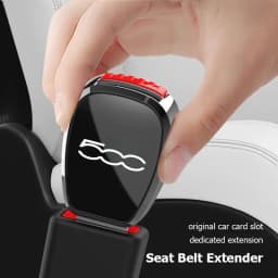 Car Seat Belt Buckle Plug Auto Safety Strap Extension Accessories interior For Fiat 500 500C 500X 500L 500sport Abarth 695