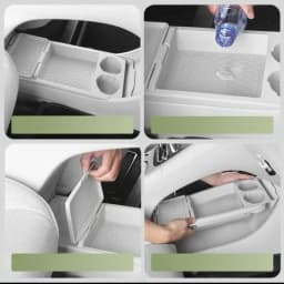 For Geely EX2 Proton eMAS 5 Silicone Center Console Lower Storage Box Non-Slip Car Organizer Tray