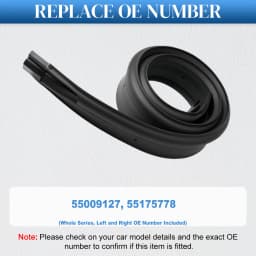 For Jeep Wrangler YJ 1987-1995 Rubber Cowl Seal to Windshield Frame 55009127, 55175778