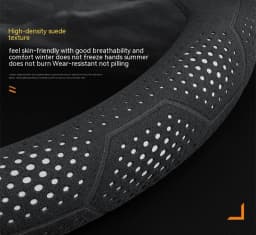 Car Breathable Anti-Slip Suede Leather Steering Wheel Cover For Cupra Formentor Terramar Tavascan Ateca Born Leon ST IBIZA Raval